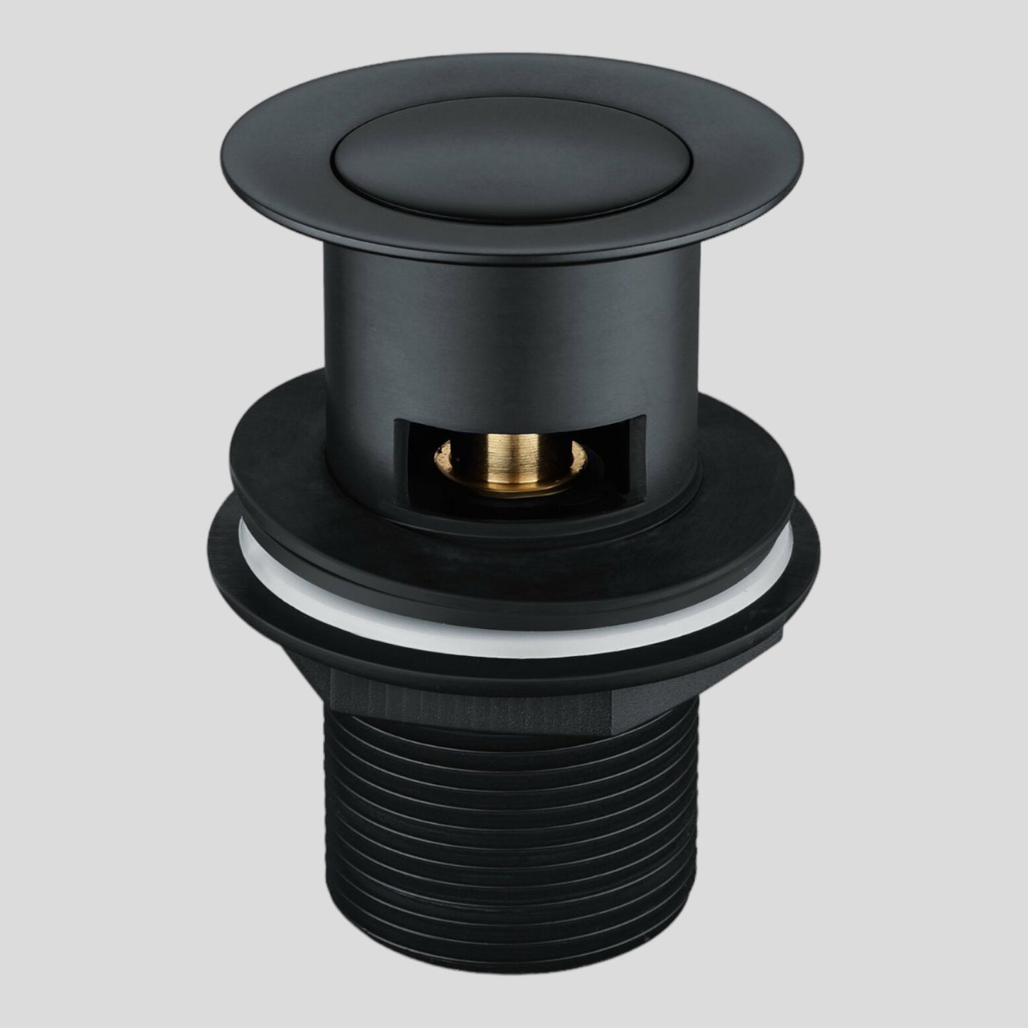 Black Bath Basin Tap Waterfall Mono Mixer Square Modern Faucet + Plug